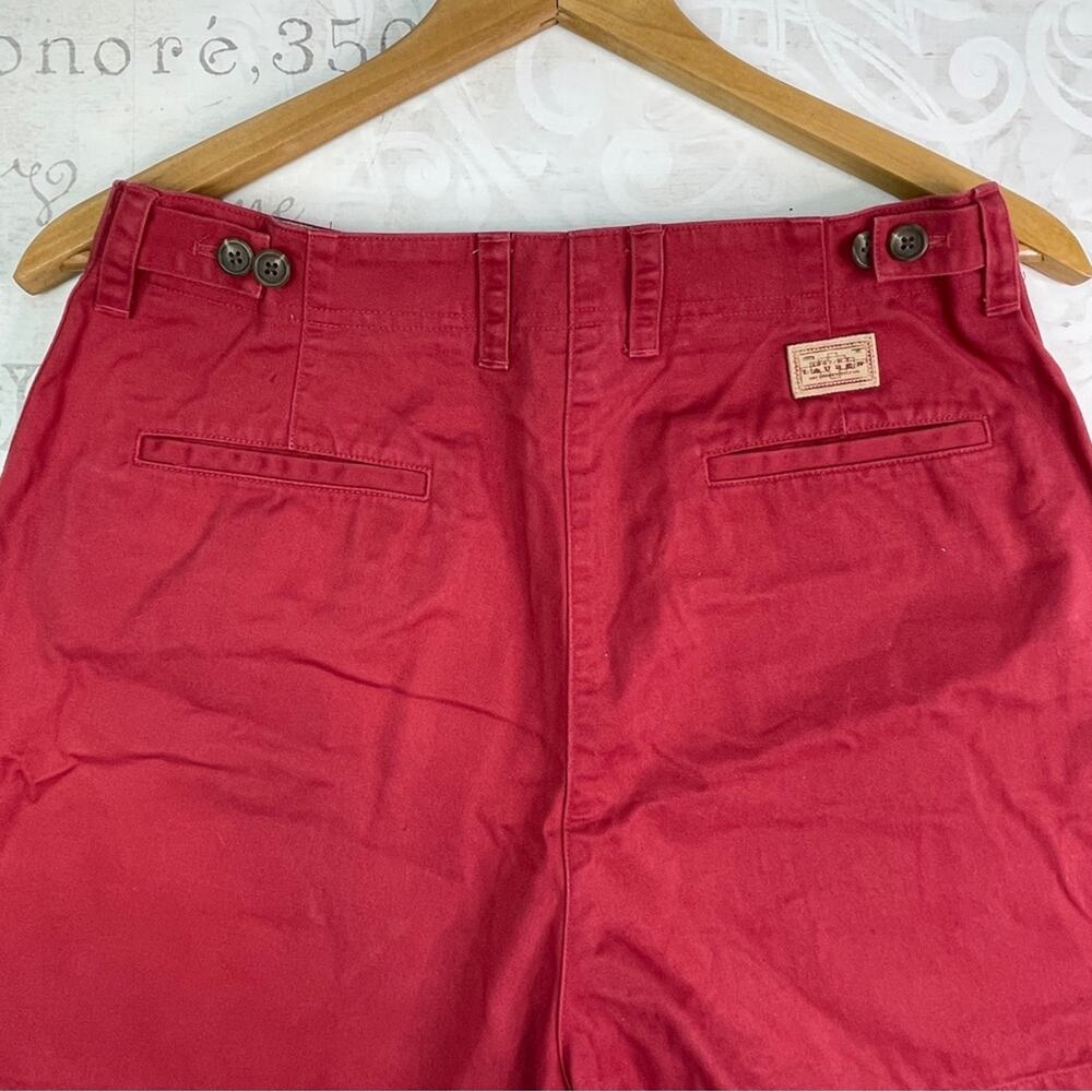 Lauren Ralph Lauren Dark Rose Flat Front Shorts Size 8 - Picture 8 of 13